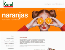 Tablet Screenshot of pinturaskoral.com